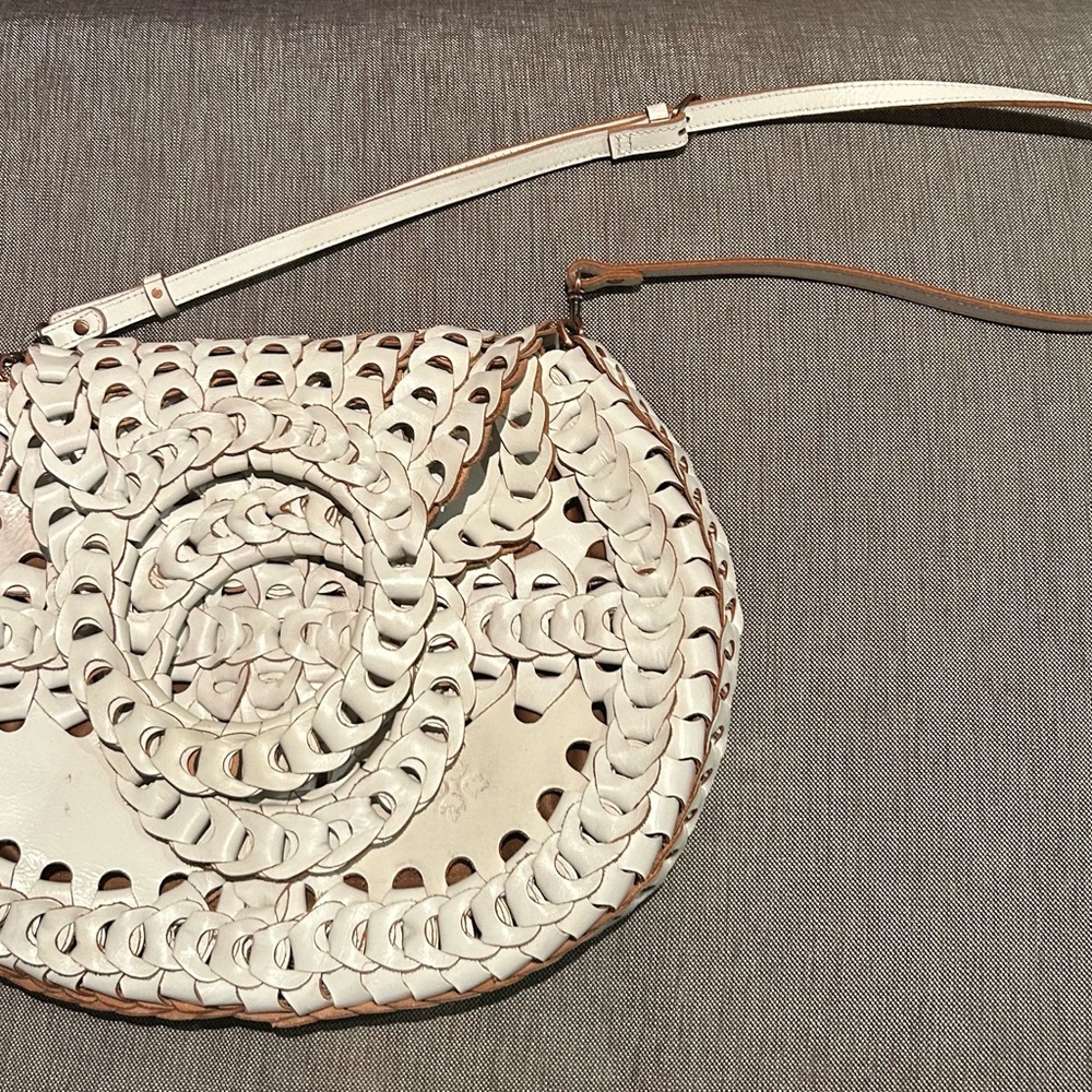 Patricia Nash Cream Woven Shoulder Bag - Picture 2 of 3